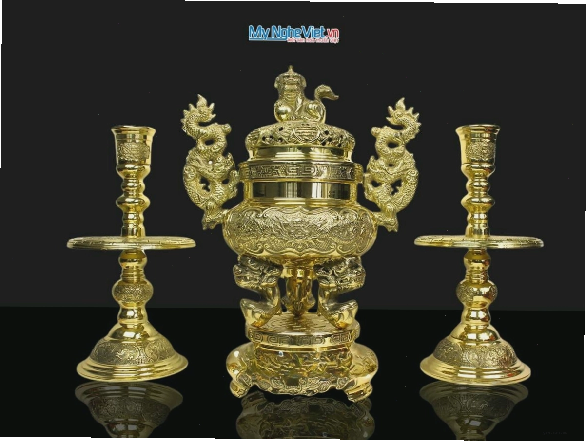 Sản phẩm lư đỉnh đồng thờ cúng