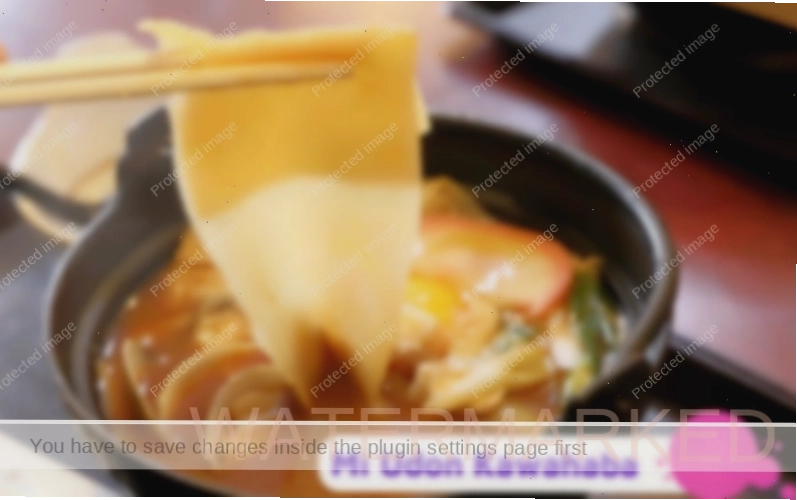 Sợi mì Udon Kawahaba dai ngon, hấp dẫn