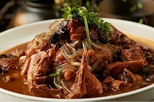 Sự kết hợp giữa thịt gà và nấm phỉ tạo nên một món ăn thơm ngon, bổ dưỡng