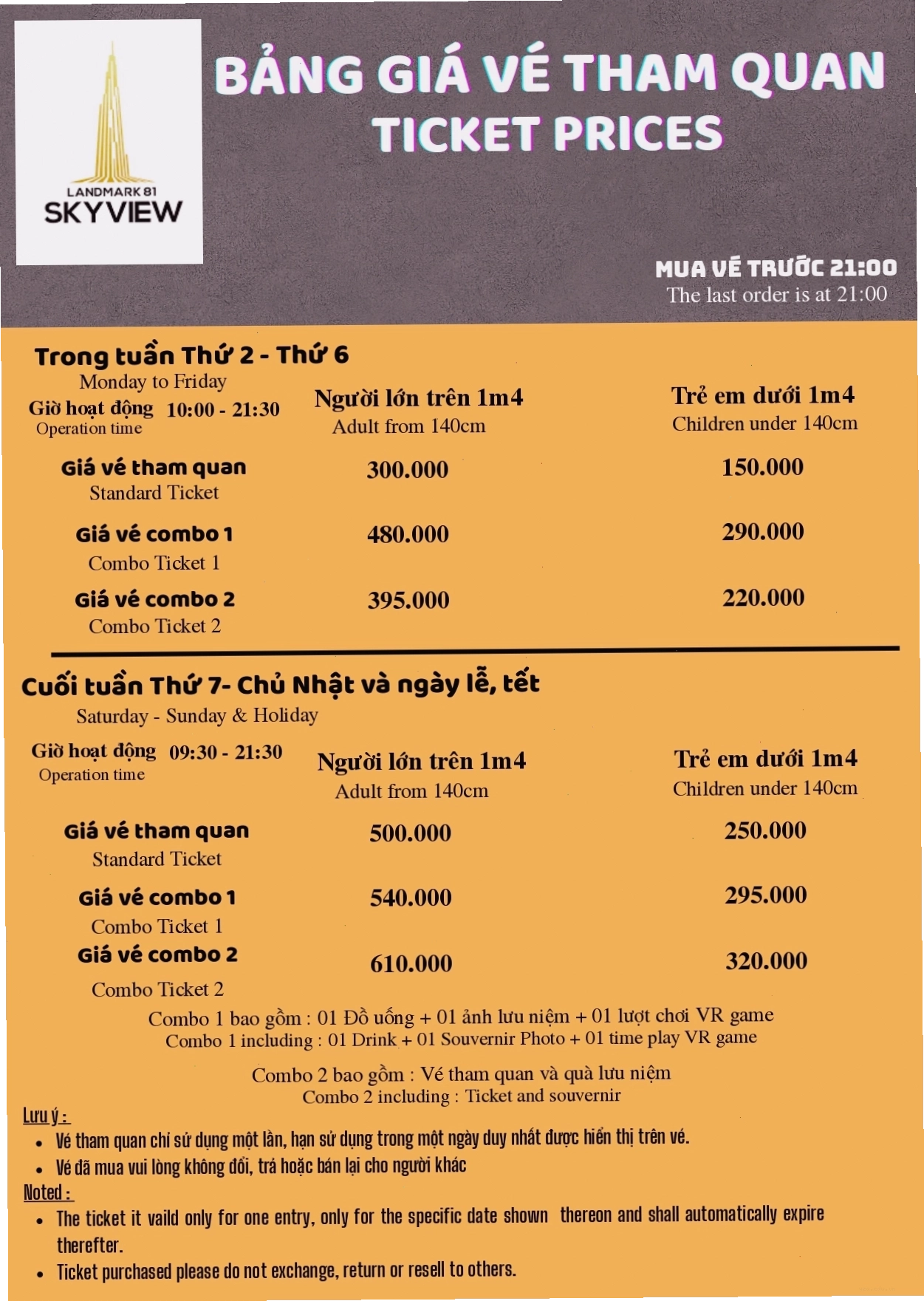Tầm nhìn bao quát từ Sky View Landmark 81