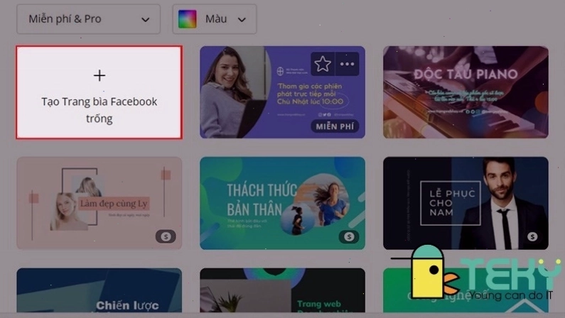 Tạo ảnh bìa Facebook chuyên nghiệp với Canva