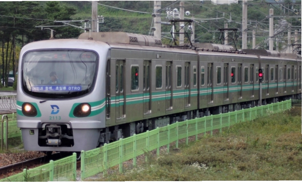 Tàu điện là phương tiện phổ biến, nhanh và tiện lợi tại Daegu