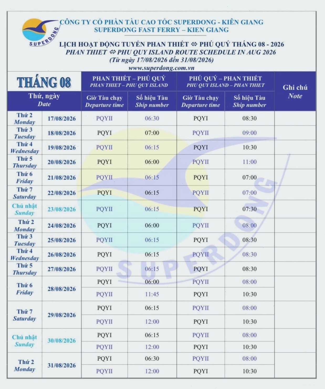 Tàu Super Dong di chuyển trên biển, chuẩn bị cập cảng Phú Quý