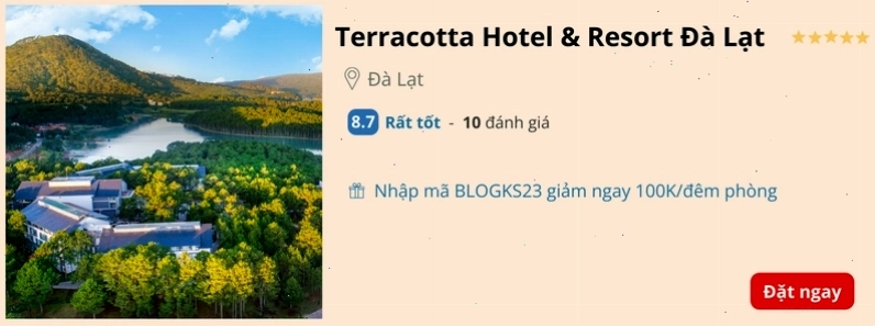 Terracotta Hotel & Resort Đà Lạt - Không gian nghỉ dưỡng ven hồ Tuyền Lâm