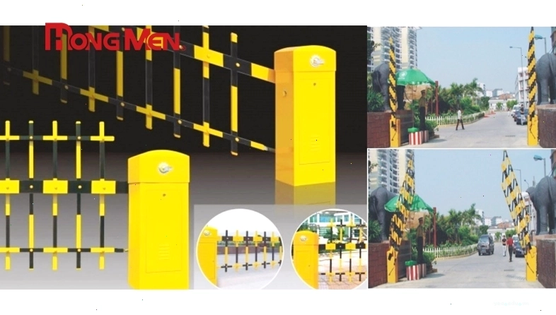 Thanh chắn barie thẳng lắp đặt tại lối ra vào bãi đỗ xe