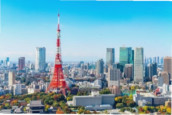 Thành phố Tokyo hiện đại với các tòa nhà cao tầng
