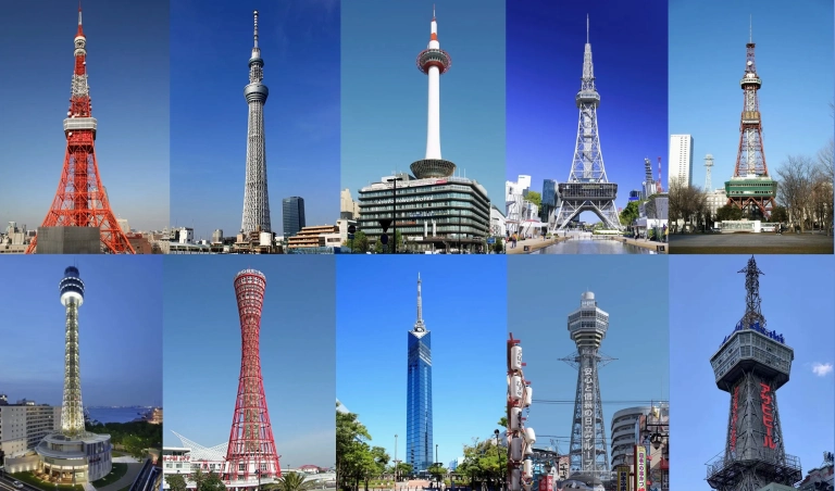 Tháp Tokyo Skytree và Tokyo Tower biểu tượng kiến trúc Nhật Bản