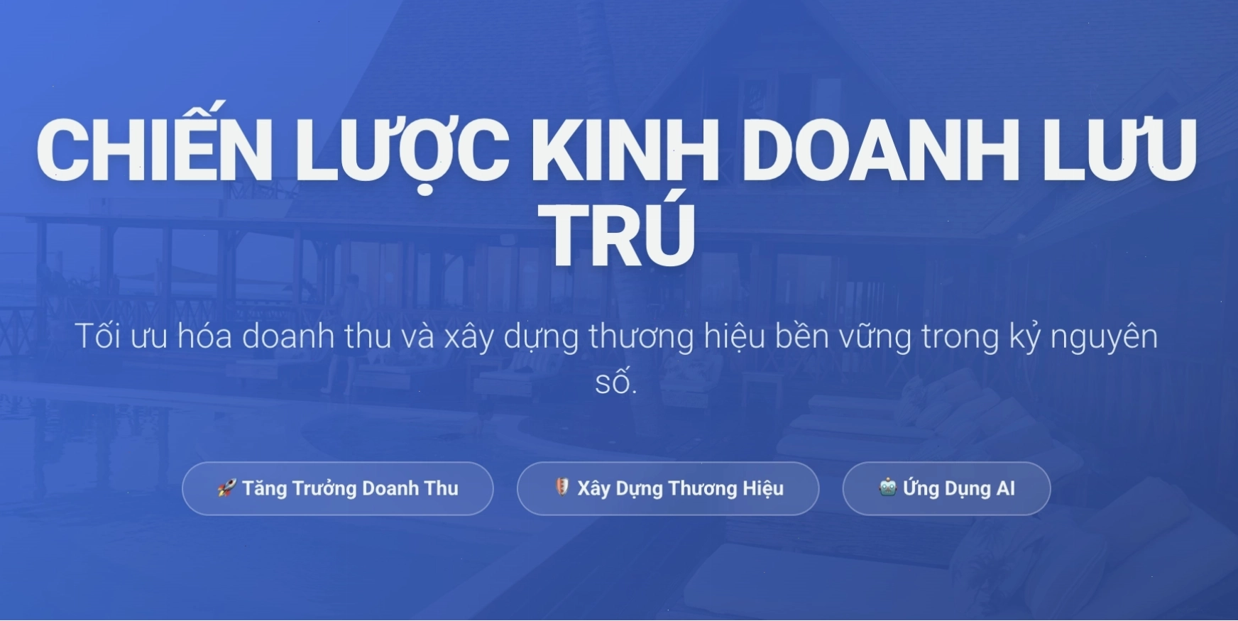 Thiết kế website chuyên nghiệp cho dịch vụ lưu trú