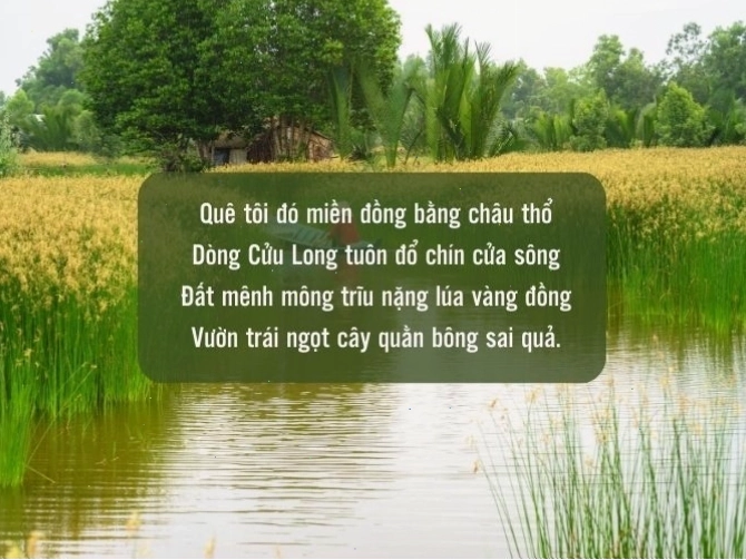 Thơ về miền tây mùa nước nổi
