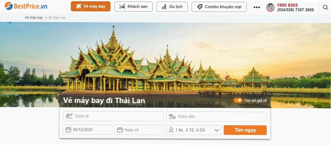 Thời gian bay nối chuyến từ Việt Nam đi Thái Lan