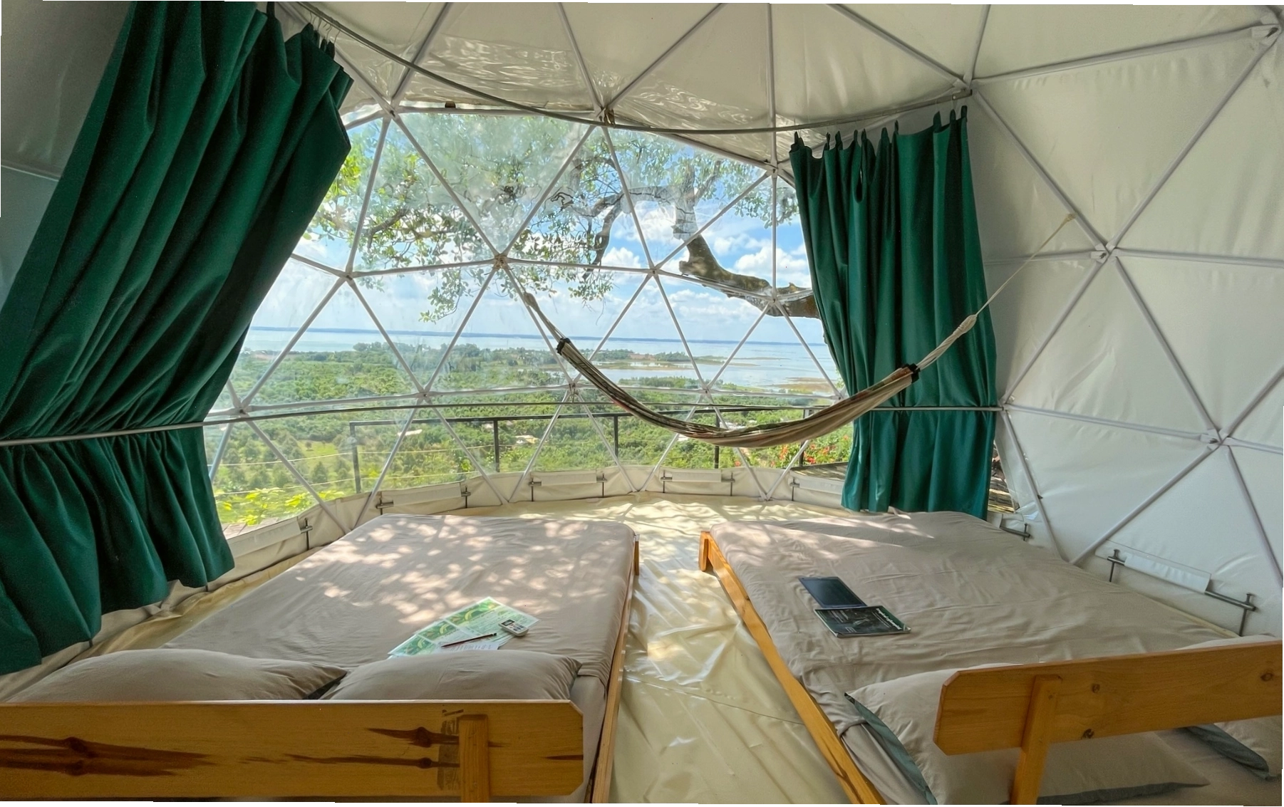 Tiện nghi sang trọng trong lều Glamping