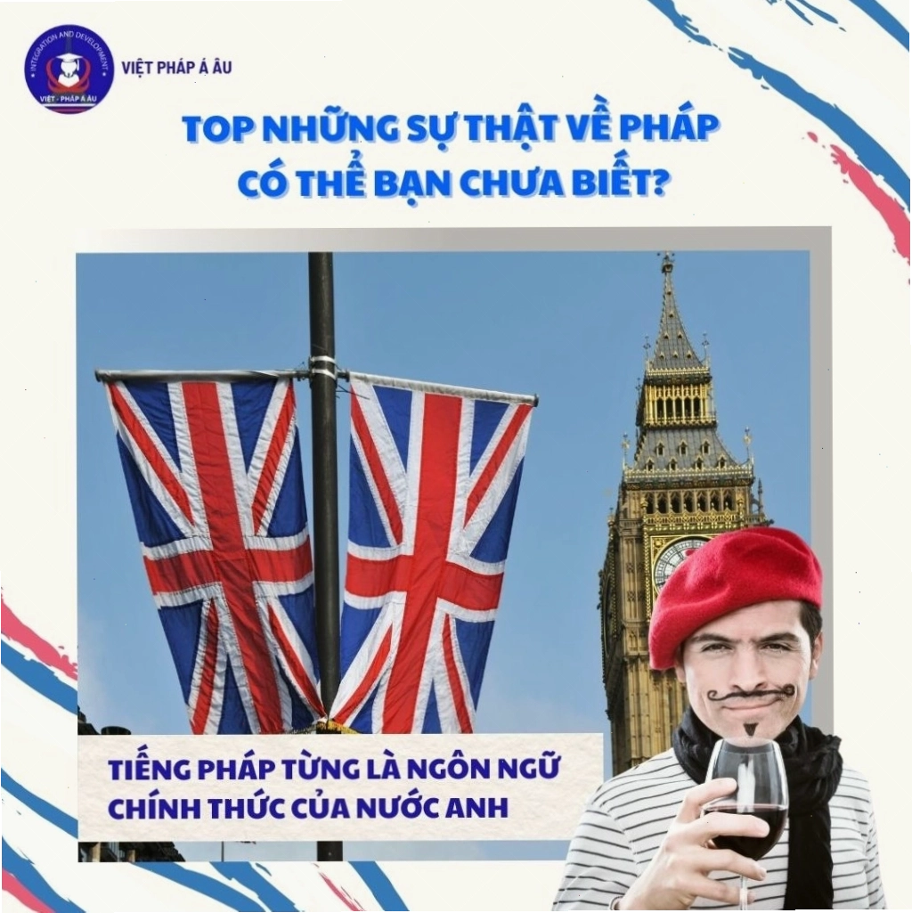 TIẾNG PHÁP TỪNG LÀ NGÔN NGỮ CHÍNH THỨC CỦA NƯỚC ANH