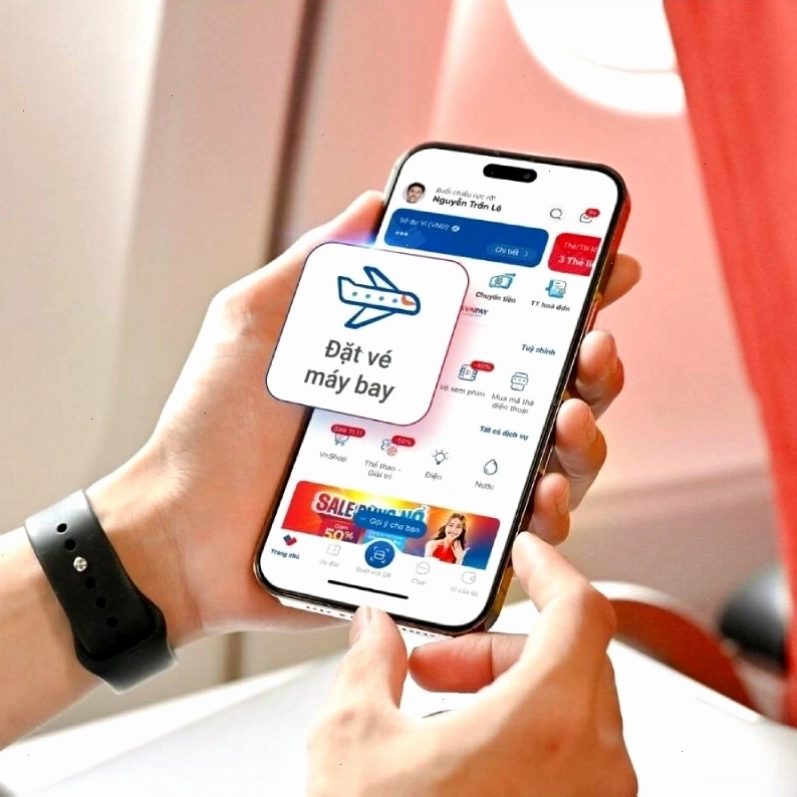 Tính năng đặt vé máy bay trên VNPAY App