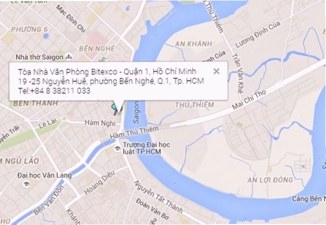 Tòa nhà Bitexco nhìn từ sông Sài Gòn