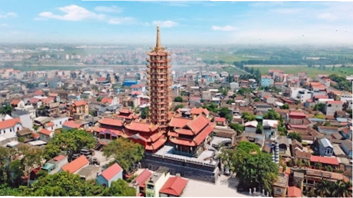 Toàn cảnh chùa Văn Môn, Bắc Ninh với các công trình kiến trúc