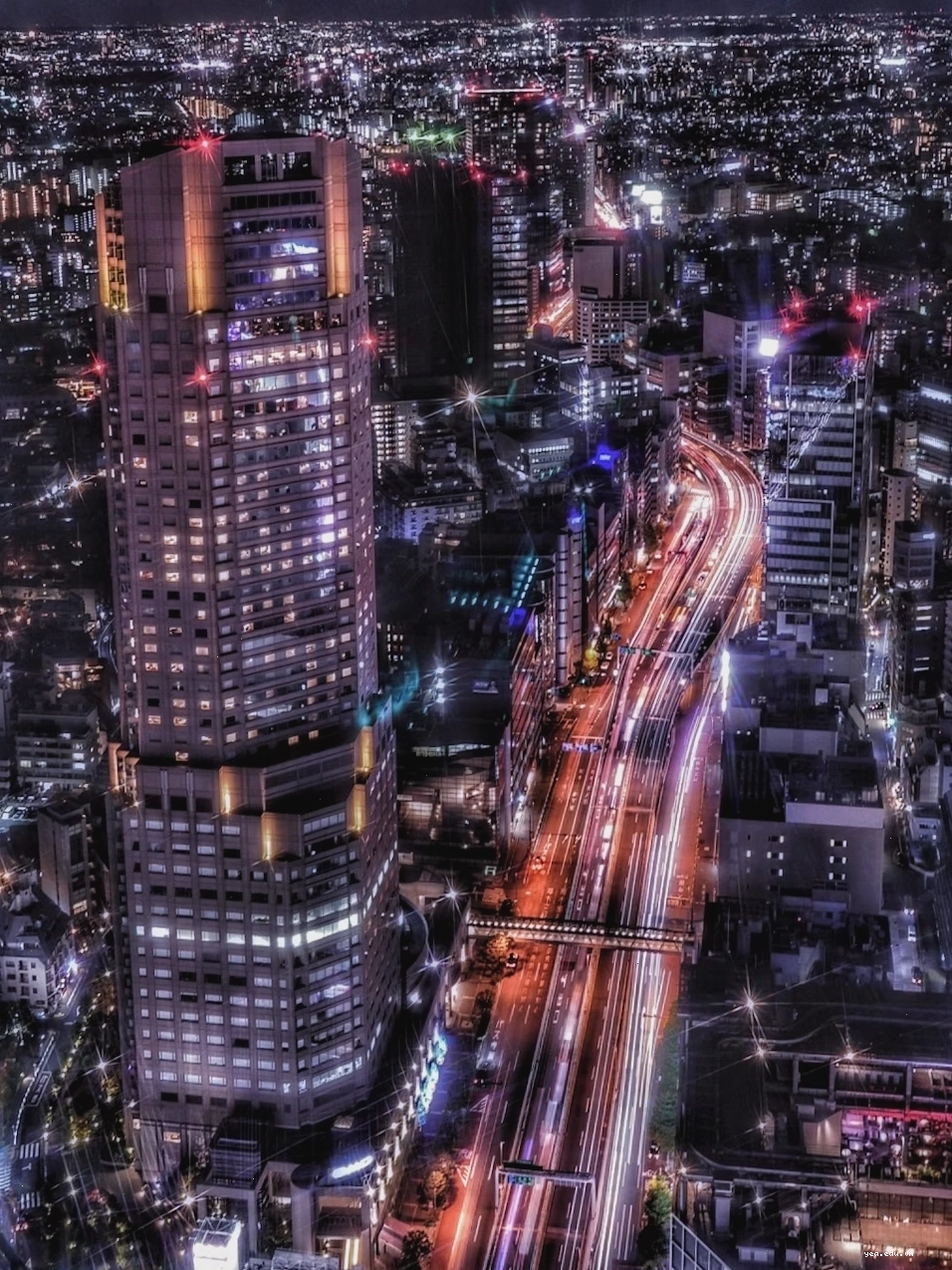 Toàn cảnh đêm Tokyo quanh Shibuya Sky nhìn từ trên cao