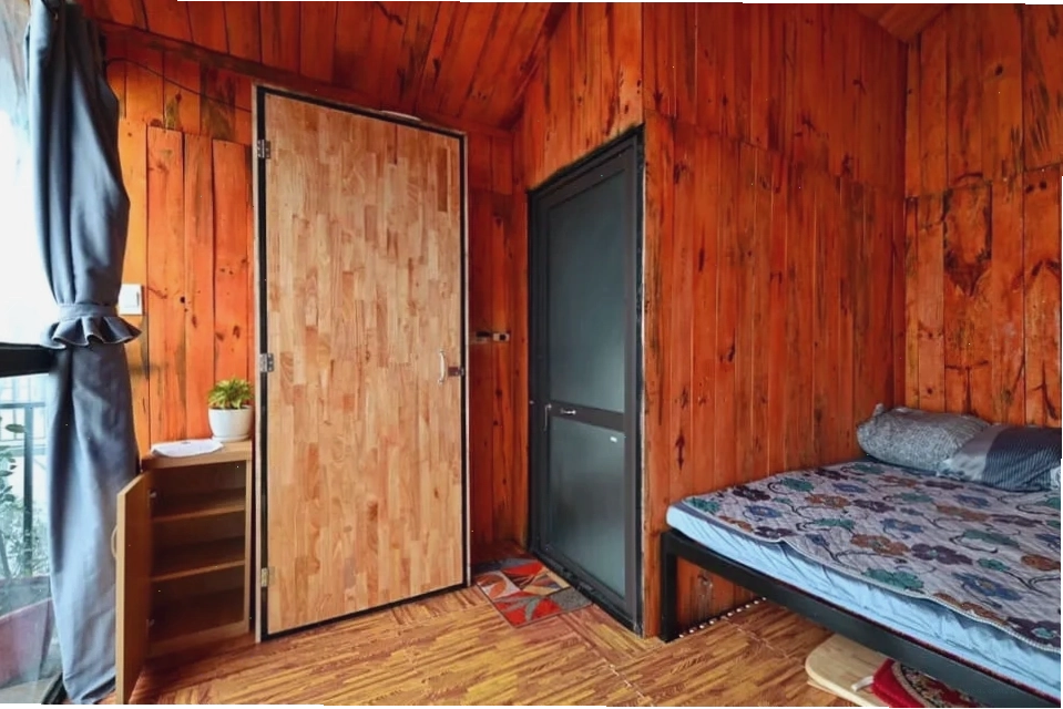 Toàn cảnh homestay Nhà của Táo Tà Xùa nhìn từ trên cao