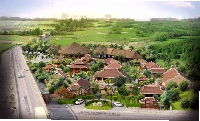 Toàn cảnh khu du lịch Không gian Việt Vinahouse Space nhìn từ trên cao