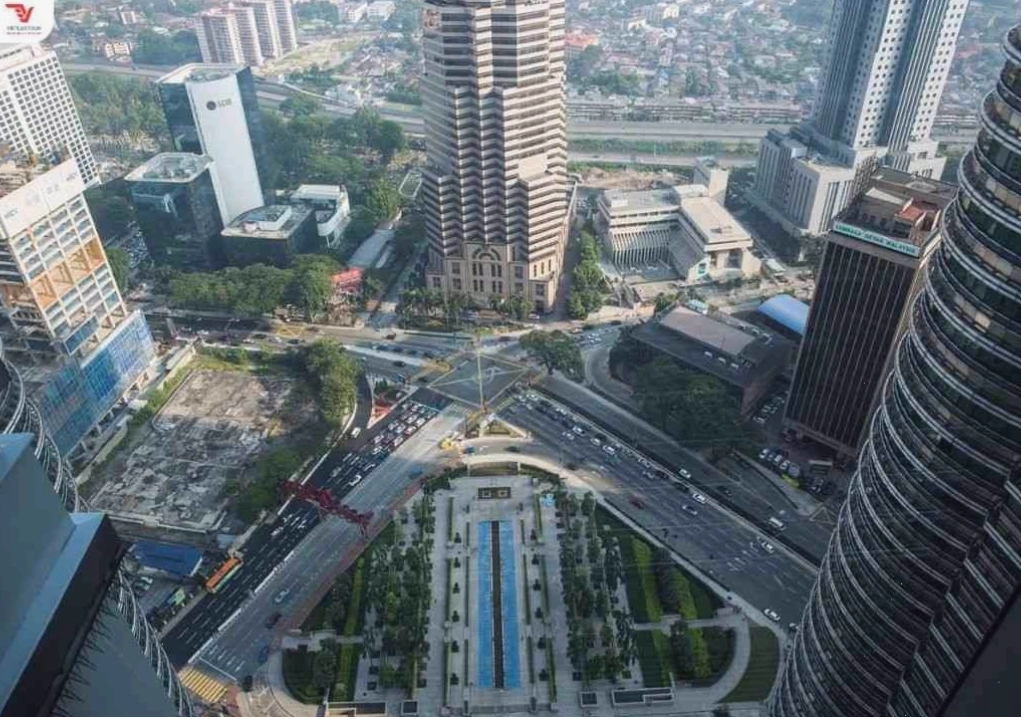 Toàn cảnh Kuala Lumpur nhìn từ Đài quan sát Tháp đôi Petronas