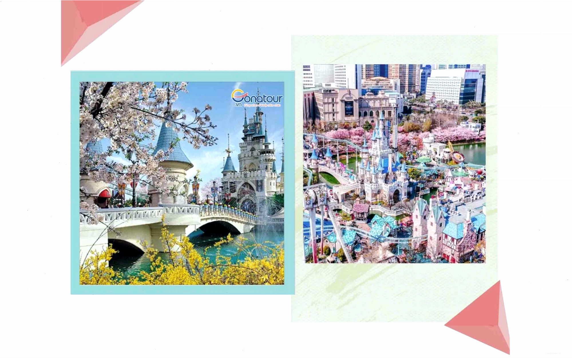 Toàn cảnh Lotte World với các trò chơi giải trí hấp dẫn