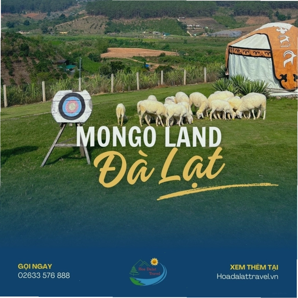 Toàn cảnh Mongo Land Đà Lạt nhìn từ trên cao