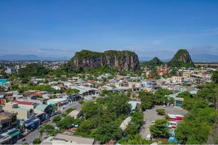 Toàn cảnh Ngũ Hành Sơn Đà Nẵng nhìn từ trên cao