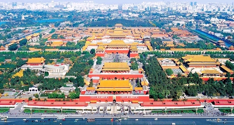 Toàn cảnh Tử Cấm Thành uy nghiêm dưới bầu trời xanh