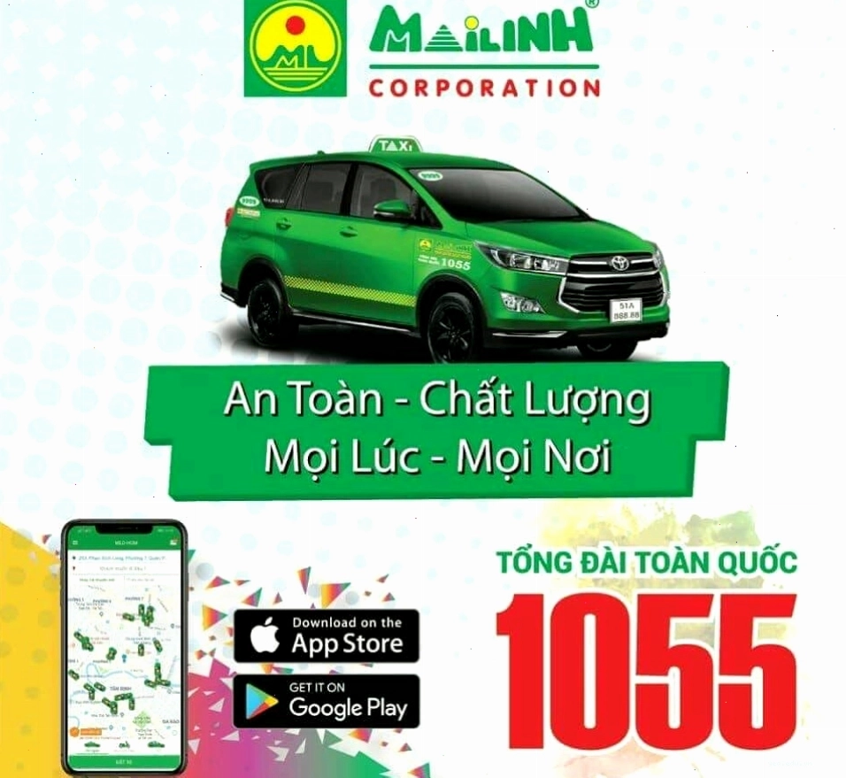 Tổng đài 1055 taxi Mai Linh hoạt động 24/7