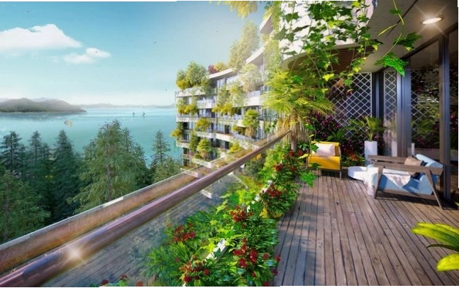 Tổng quan Forest in the Sky - Flamingo Đại Lải Resort với mảng xanh bao phủ