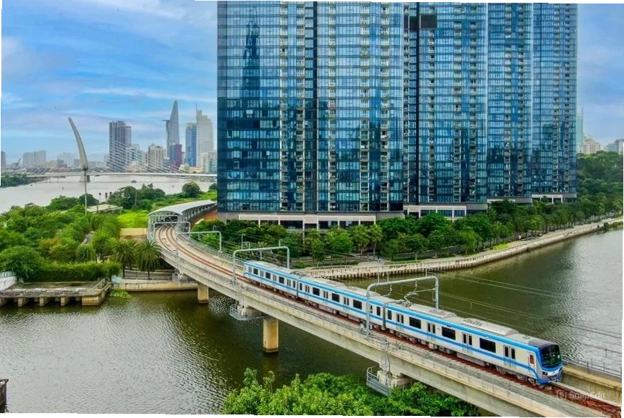 Tổng quan tuyến metro TP.HCM với các ga trên cao và dưới ngầm