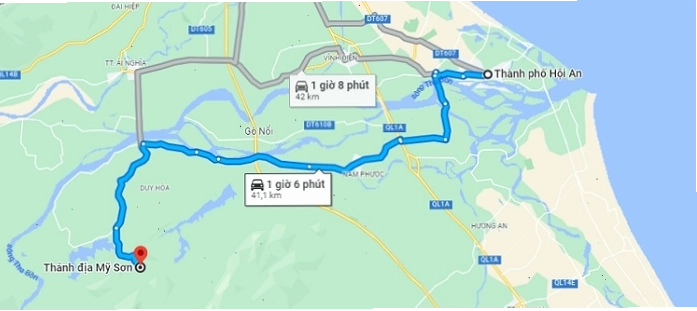 Tổng thể quần thể đền tháp tại Thánh địa Mỹ Sơn