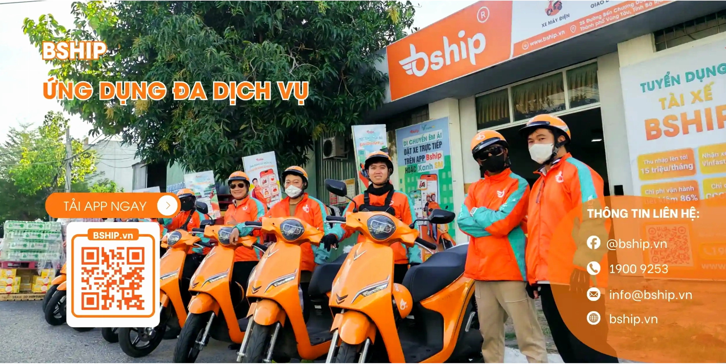 Trải nghiệm di chuyển tiện lợi với Bship