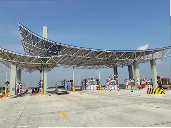 Trạm thu phí cầu Bạch Đằng trên tuyến cao tốc Hà Nội – Hải Phòng – Quảng Ninh