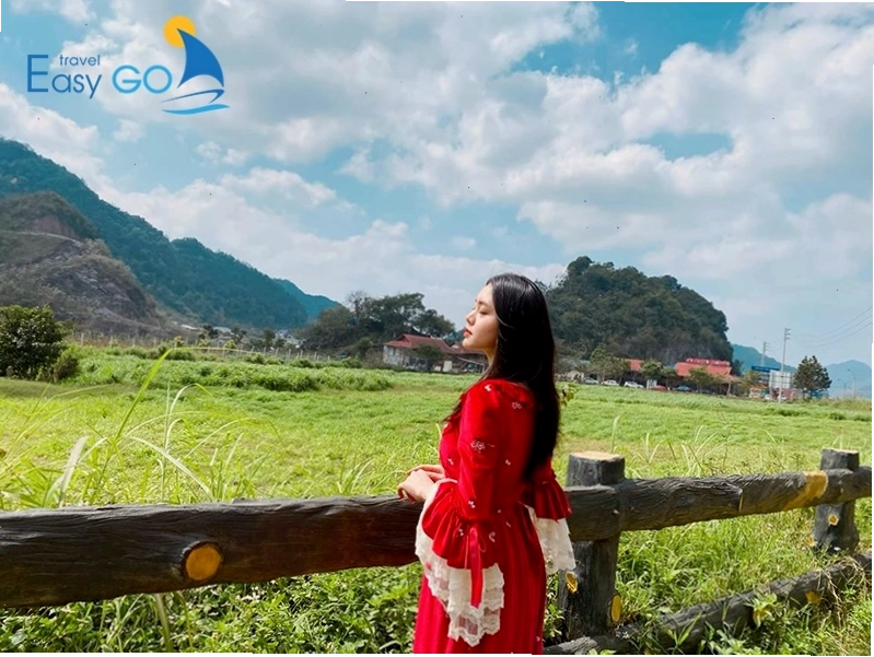 Trang phục bohemian độc đáo khi đi Hang Táu Mộc Châu