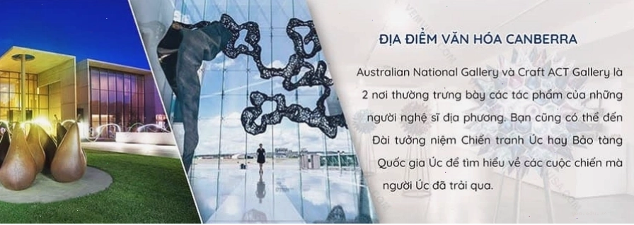 Triển lãm nghệ thuật đương đại tại một bảo tàng ở Canberra