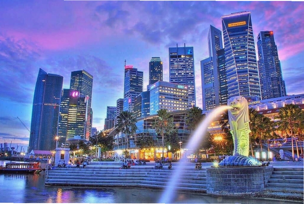 Tượng Merlion biểu tượng của Singapore