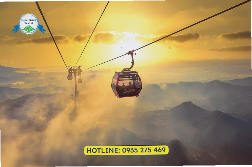 Tuyến cáp treo Bà Nà Hills – trải nghiệm chụp ảnh giữa mây trời và núi rừng, mở đầu hành trình sống ảo ấn tượng.