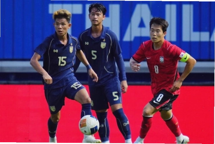 U23 Thái Lan mở tỷ số sớm trong trận gặp U23 Hàn Quốc