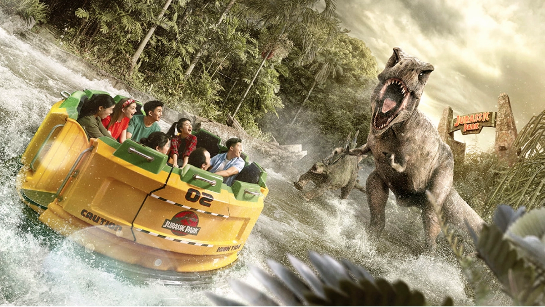 Universal Studios Singapore ticket price displayed on screen