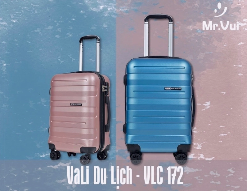 Vali du lịch đẹp mẫu 190, vali kéo nhựa thời trang cao cấp