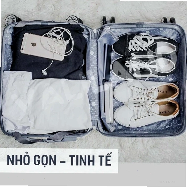 Vali du lịch được thiết kế vách ngăn bên trong
