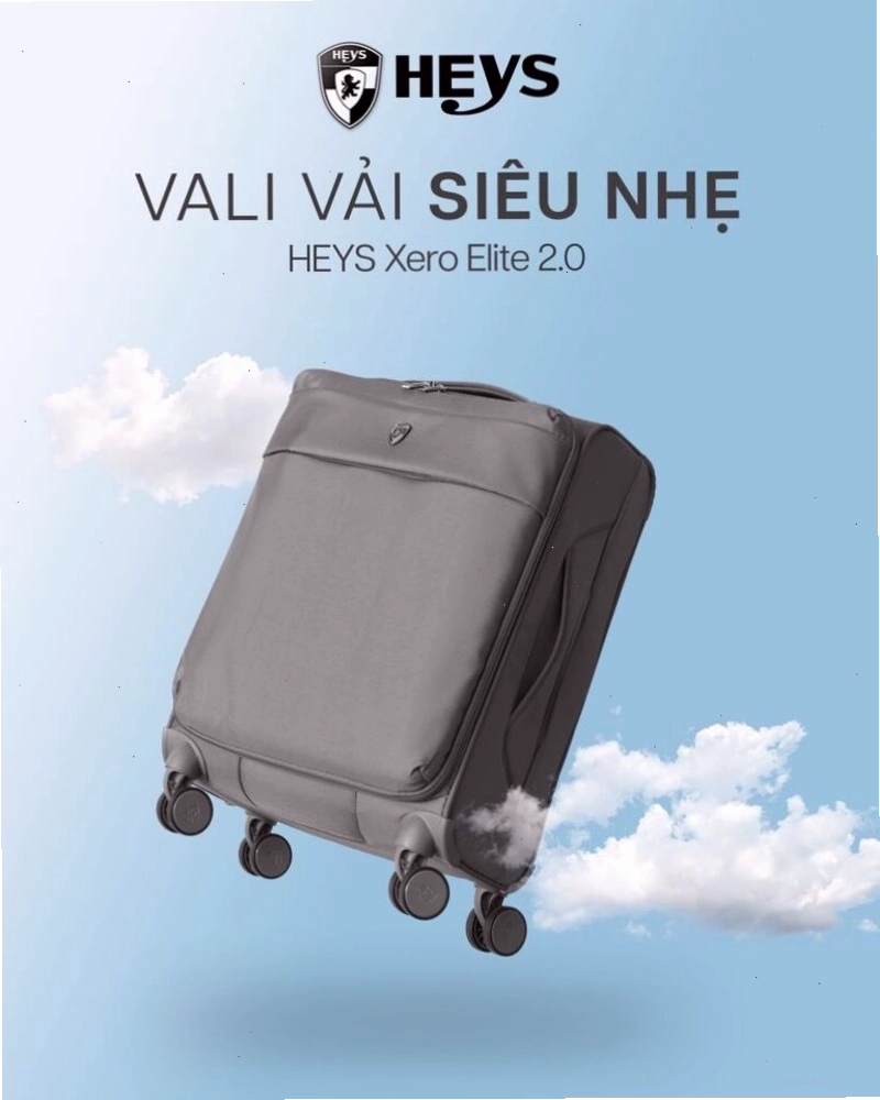 Vali Samsonite Novaire xách tay mini 18 inch màu đen siêu nhẹ