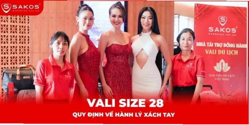 Vali size 28 có xách tay được không?