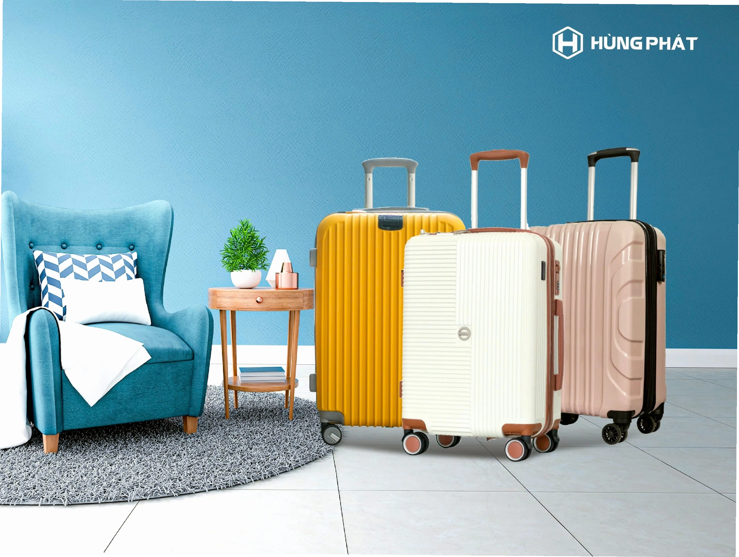 Vali vải màu be nhẹ nhàng, thanh lịch