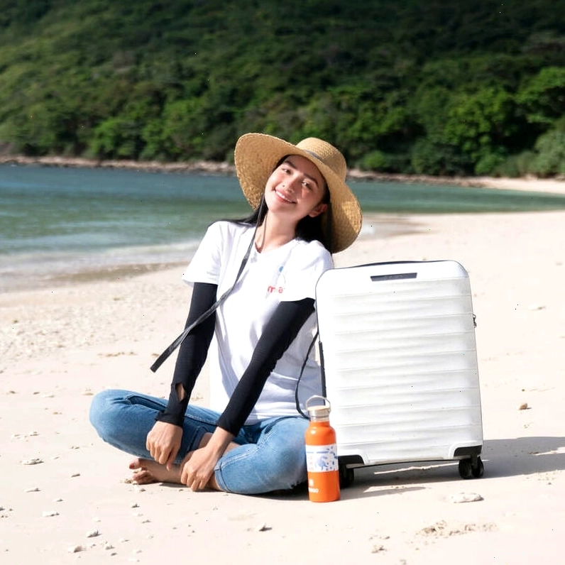 Vali vuông Trip Lux88 size 16 inch với thiết kế nhựa ABS + PC bền bỉ