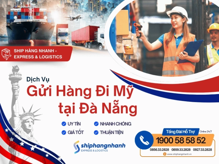 Vận chuyển hàng đi Mỹ tại Đà Nẵng: Dịch vụ uy tín và bao thuế nhập khẩu
