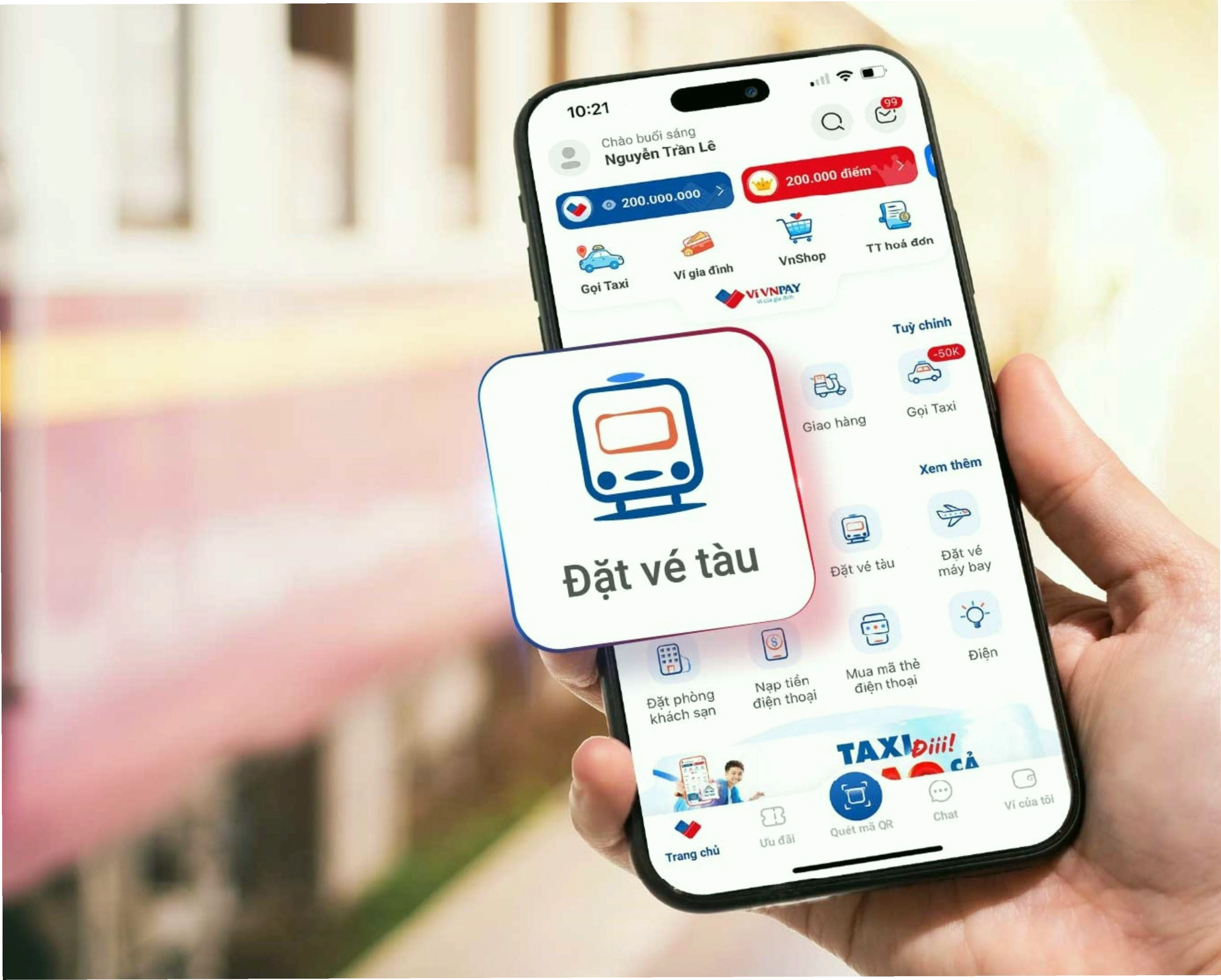 Vẻ đẹp cảnh quan hai bên đường ray tàu hỏa