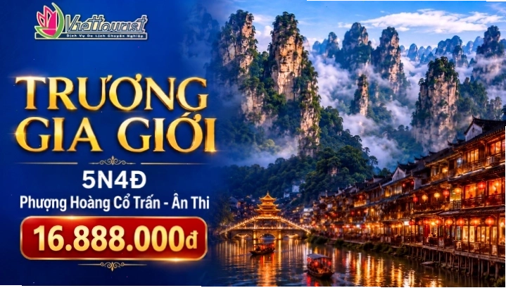 Vẻ đẹp lãng mạn của Phượng Hoàng Cổ Trấn về đêm