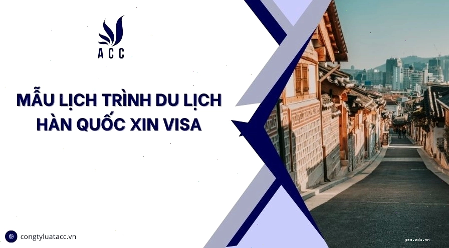 Ví dụ về các hoạt động tham quan trong mẫu lịch trình du lịch Hàn Quốc