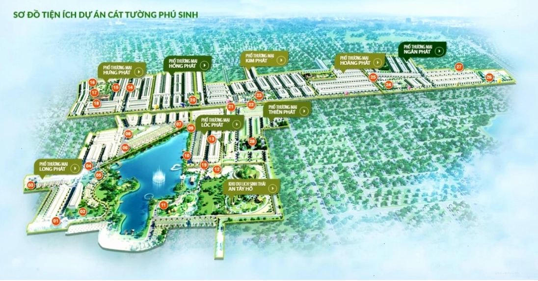 Vị trí đắc địa của Cát Tường Phú Sinh Long An